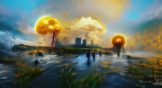 Detailed Concept Art of Nuclear War