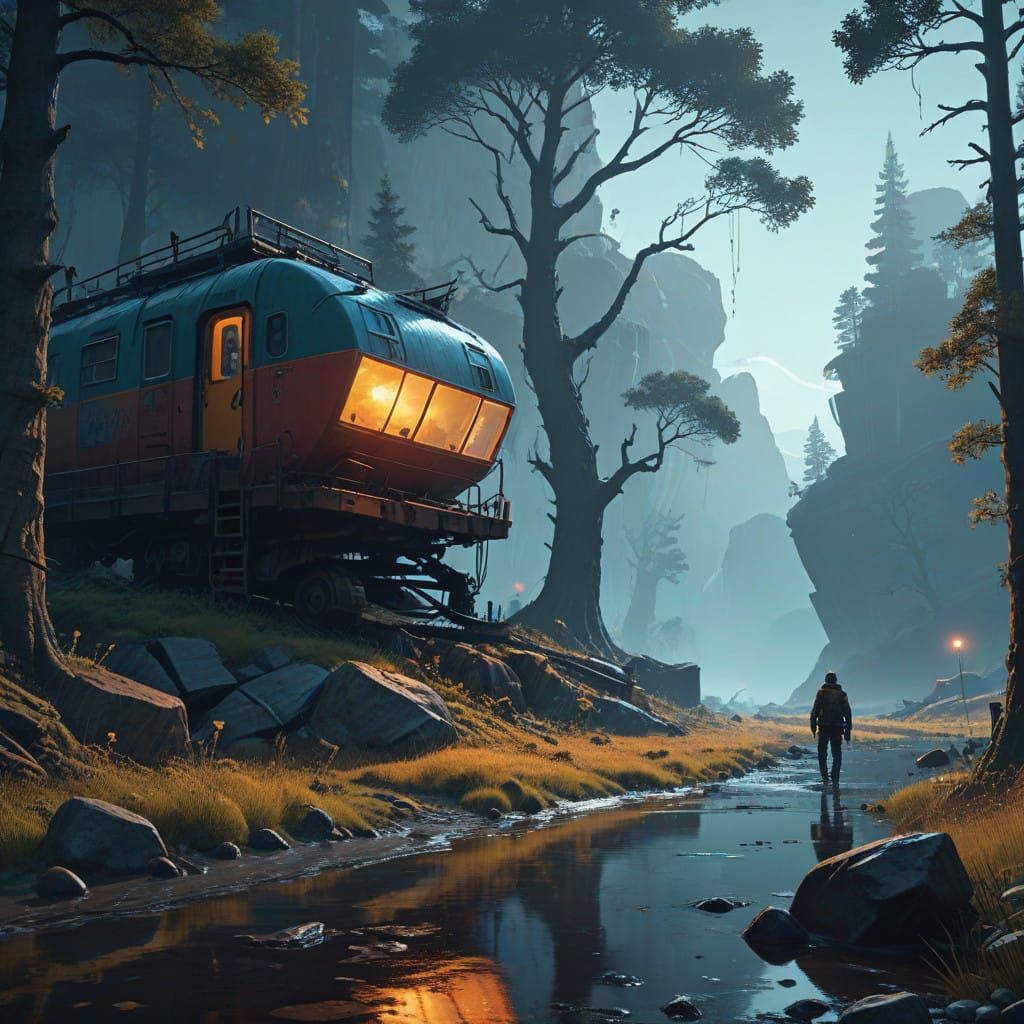 Epic Fantasy Landscape with Cinematic Lighting