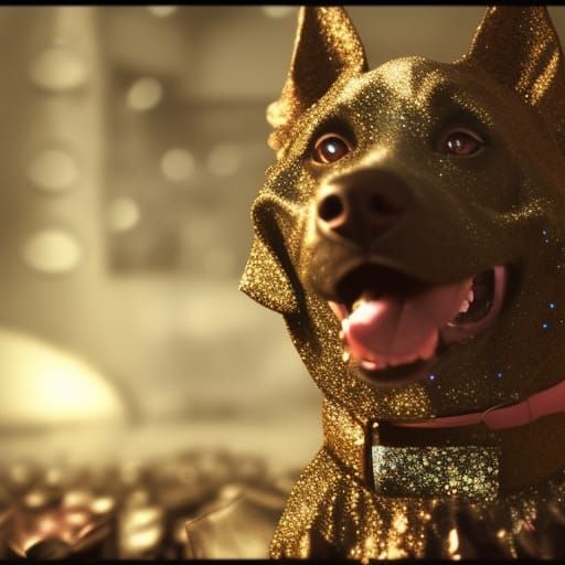 glitter dog