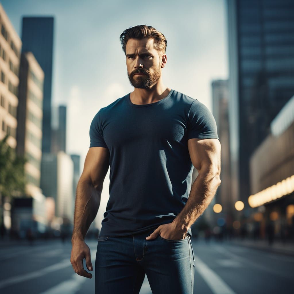 Modern Urban Gentleman Captured in Cinematic Style