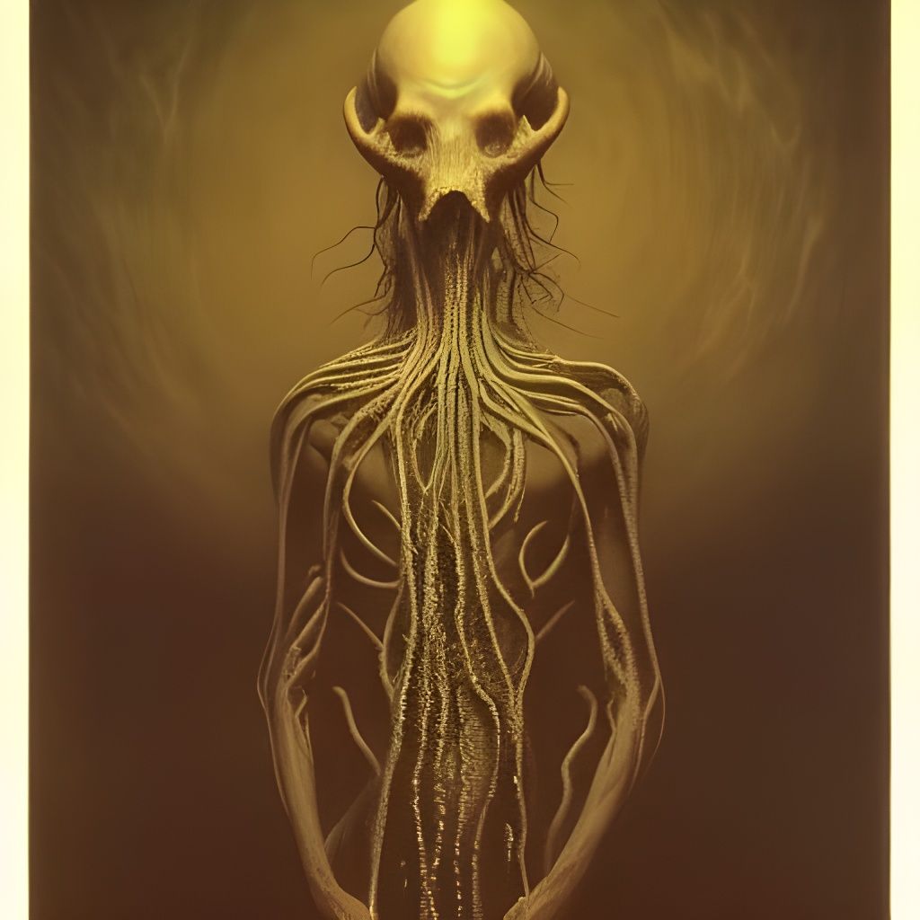 Mind Flayer in Hyperrealistic Ornate Style