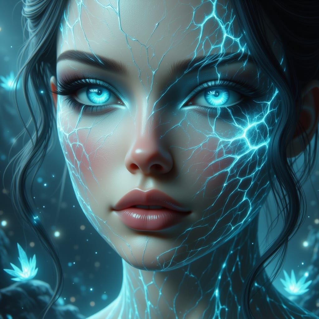 Ethereal Gossamer Threads in Surreal Style