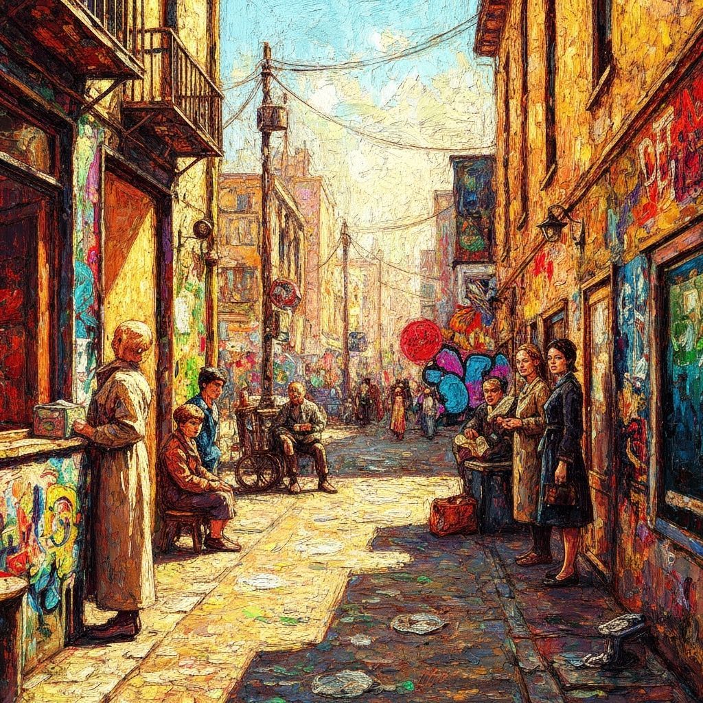 Fractal Art Composition in American Realism Style