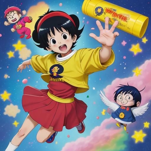 Anime Characters in Heavenly Scene, Key Visual