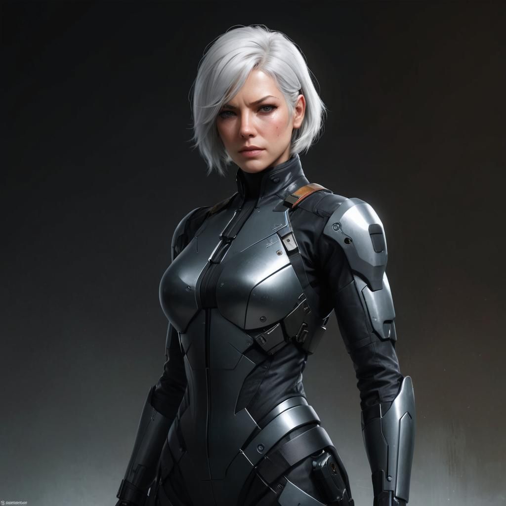 Female Spy in Tactical Suit, Hyperdetailed Digital Portrait