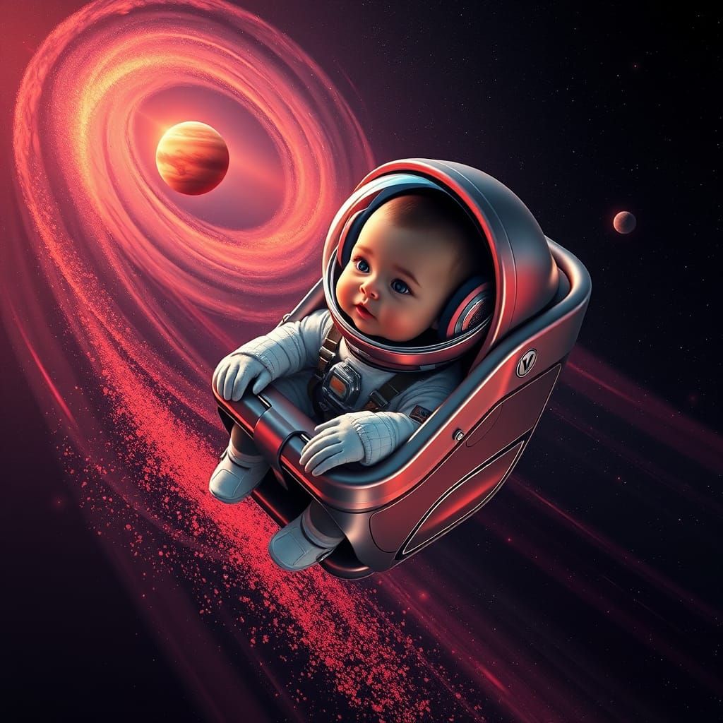 Rosy-Cheeked Space Adventurer Zooms Towards Mars