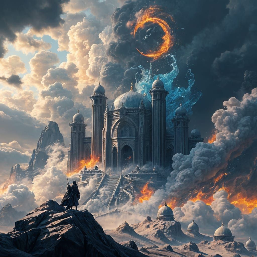 Eternal God Concept Art in Vibrant Deep Colors