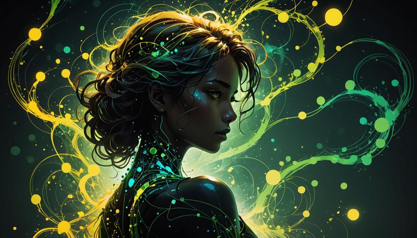 Dynamic Female Silhouette with pH Color Gradient