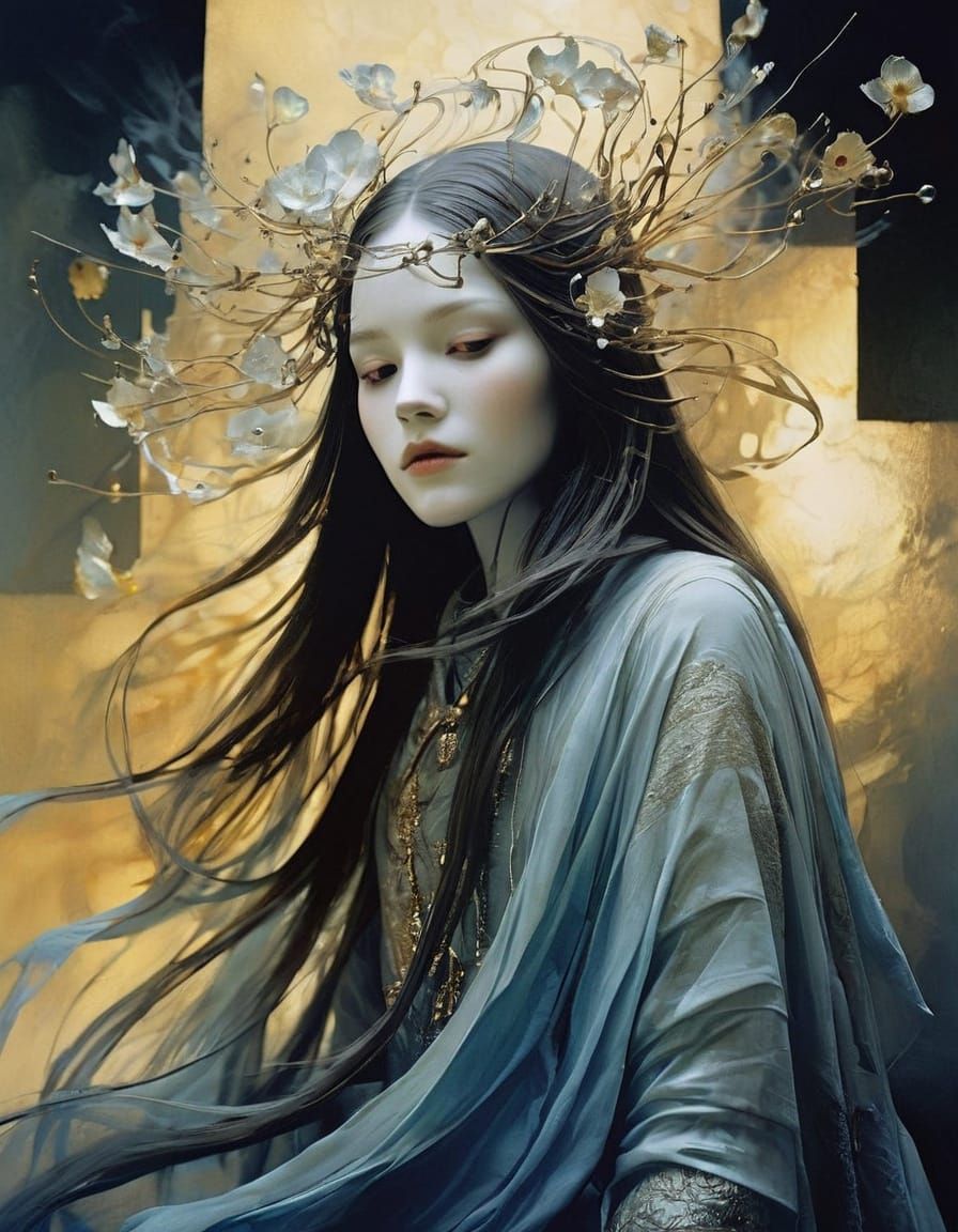 Mysterious Abstract Art in Dark Colors