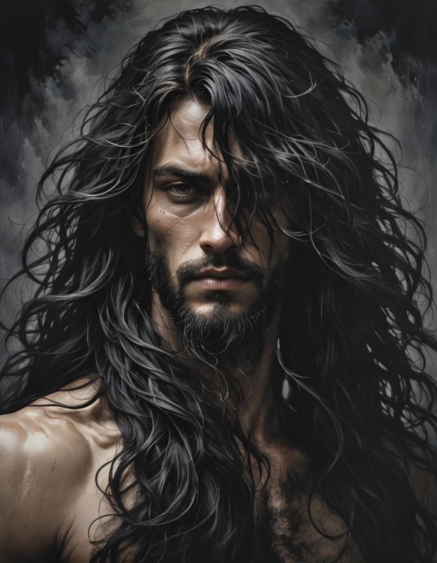 Expressive Portrait Conveys Longing and Desire