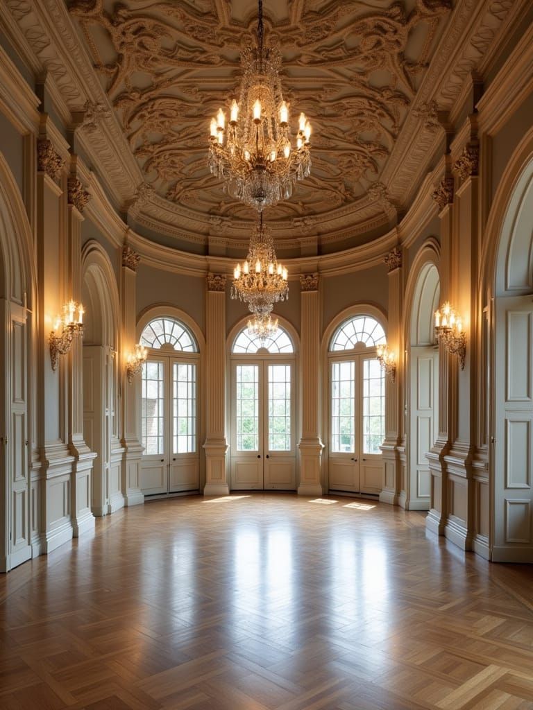 Elegant Palladian Ballroom Interior