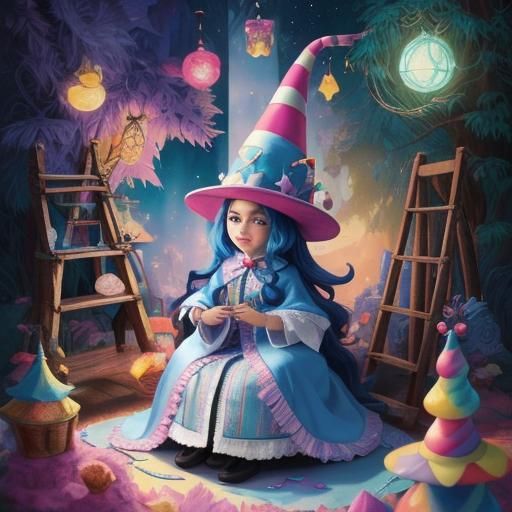 Magical Dr Seuss Wizard in Candy Land: 3D Render