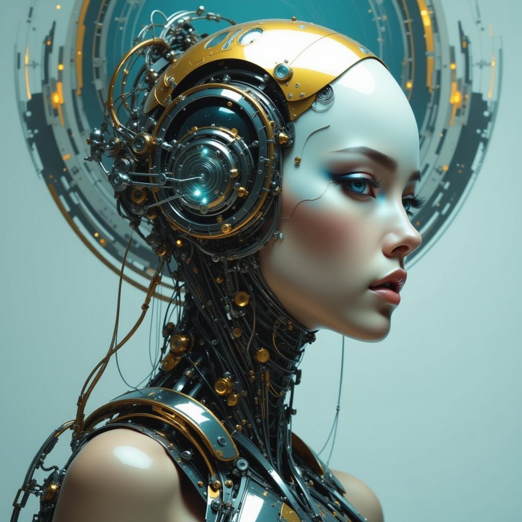 Cyberpunk Portrait of the Last Robot on Earth