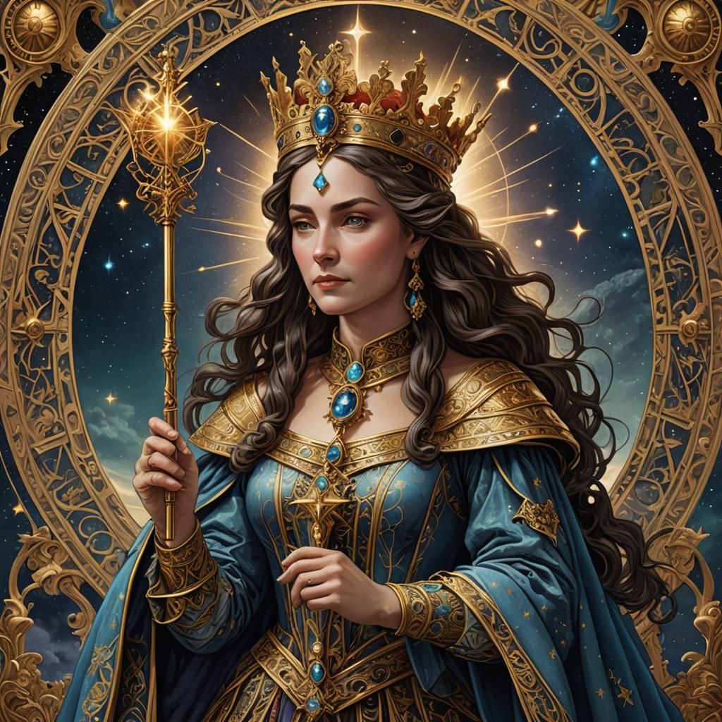 Renaissance Queen of Wands Tarot Card