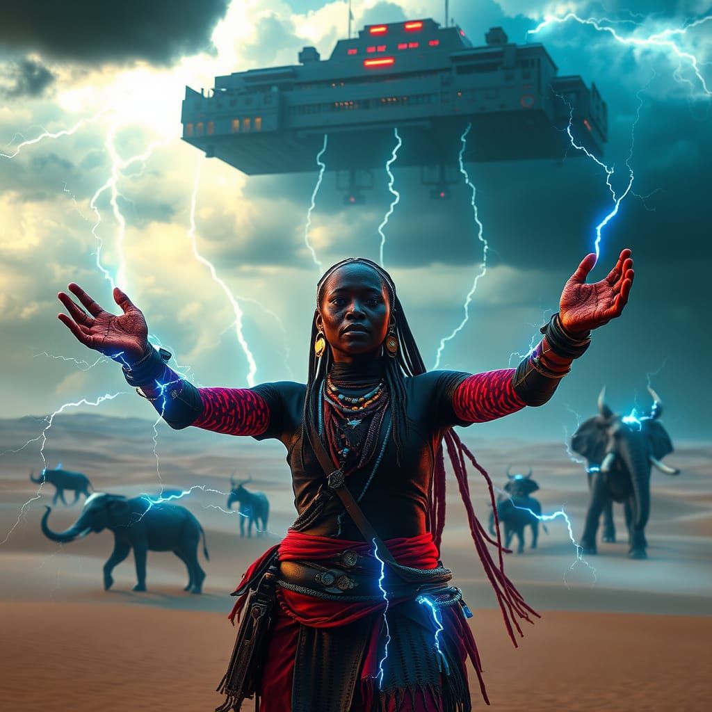 Stormforgers Walk Among Cyberpunk Giants in the Namib Electr...