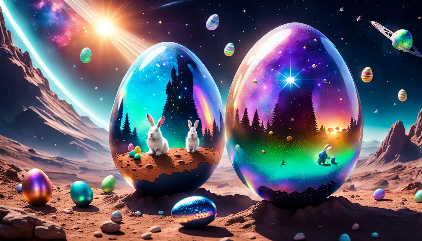Holographic Easter egg hunt