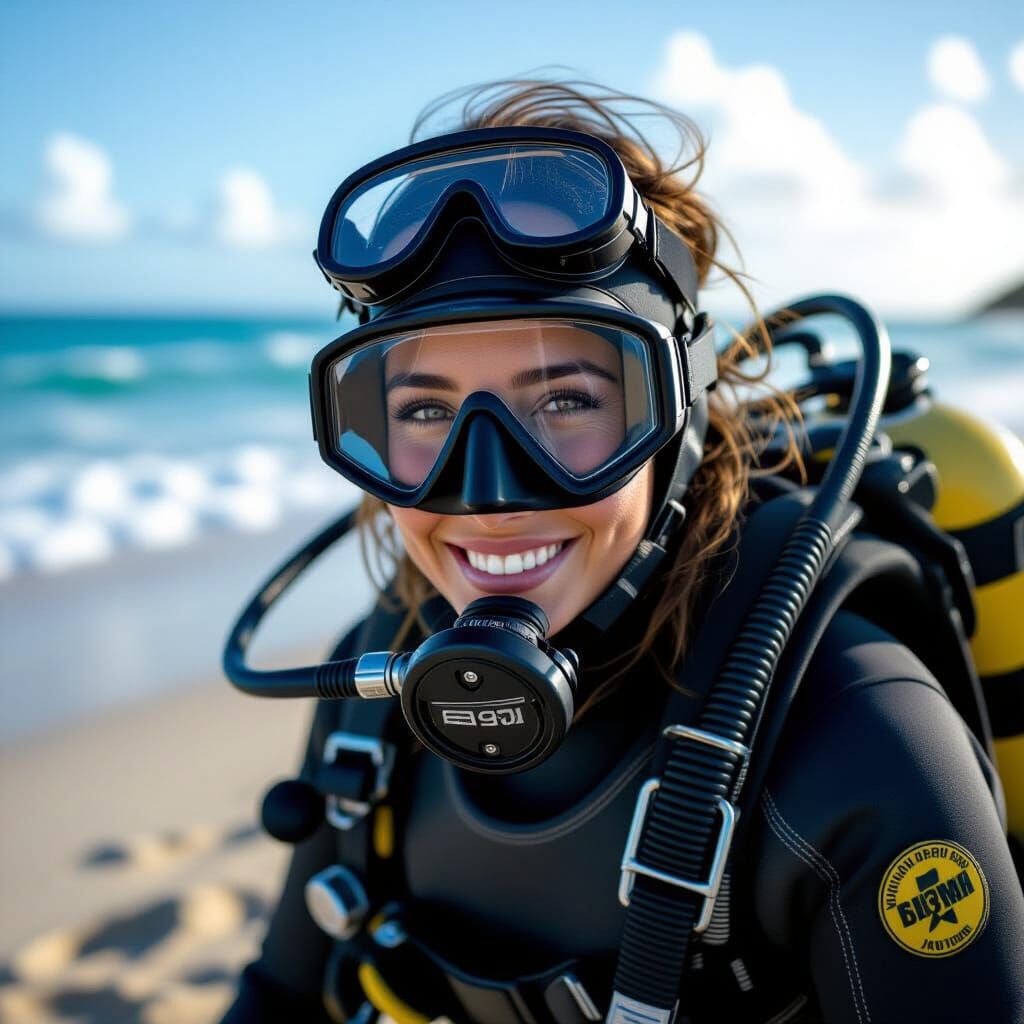 Alexandra Ready to Dive: Vintage Film Aesthetic