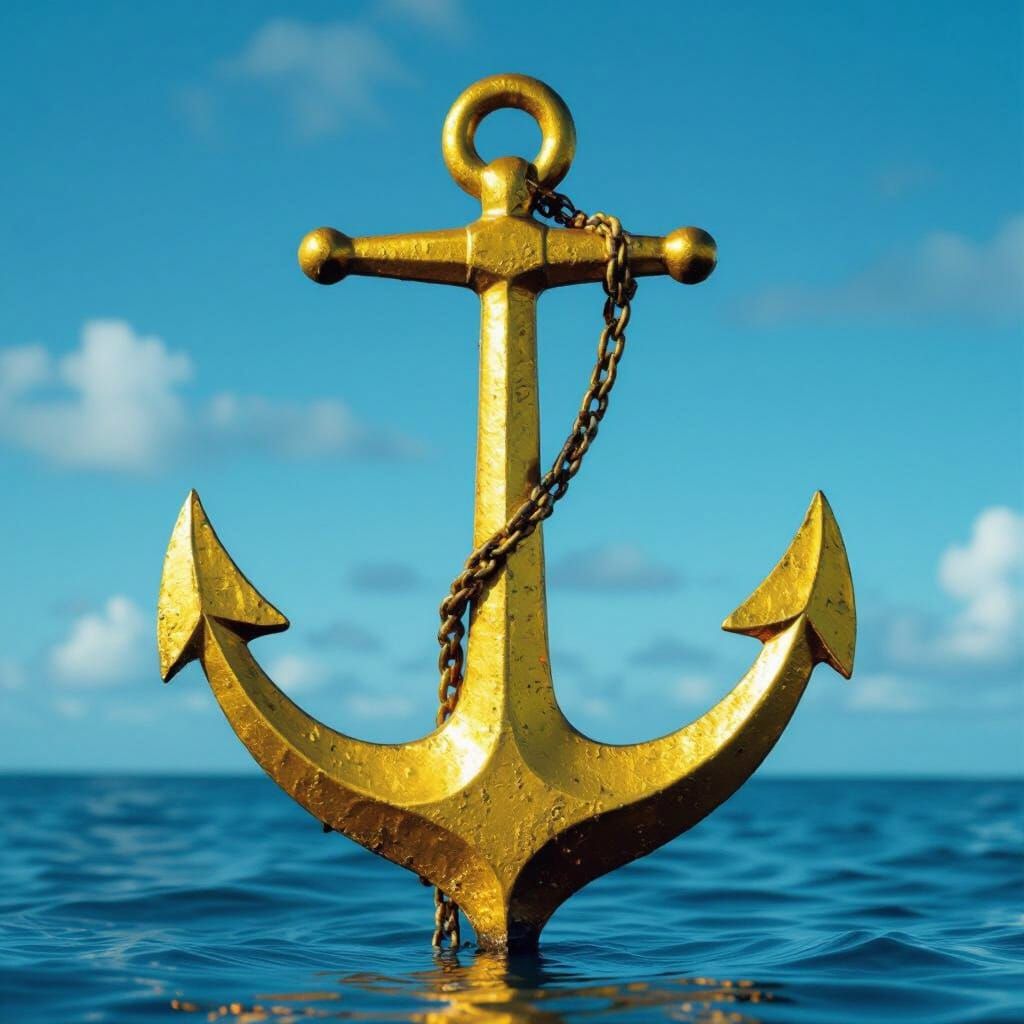 RPNGC Madang Water Police Logo with Golden Anchor