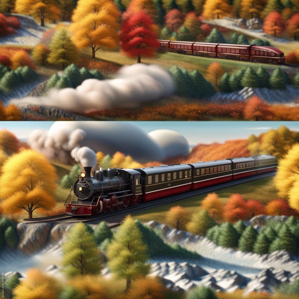 Steam Train Journey Through the Four Seasons