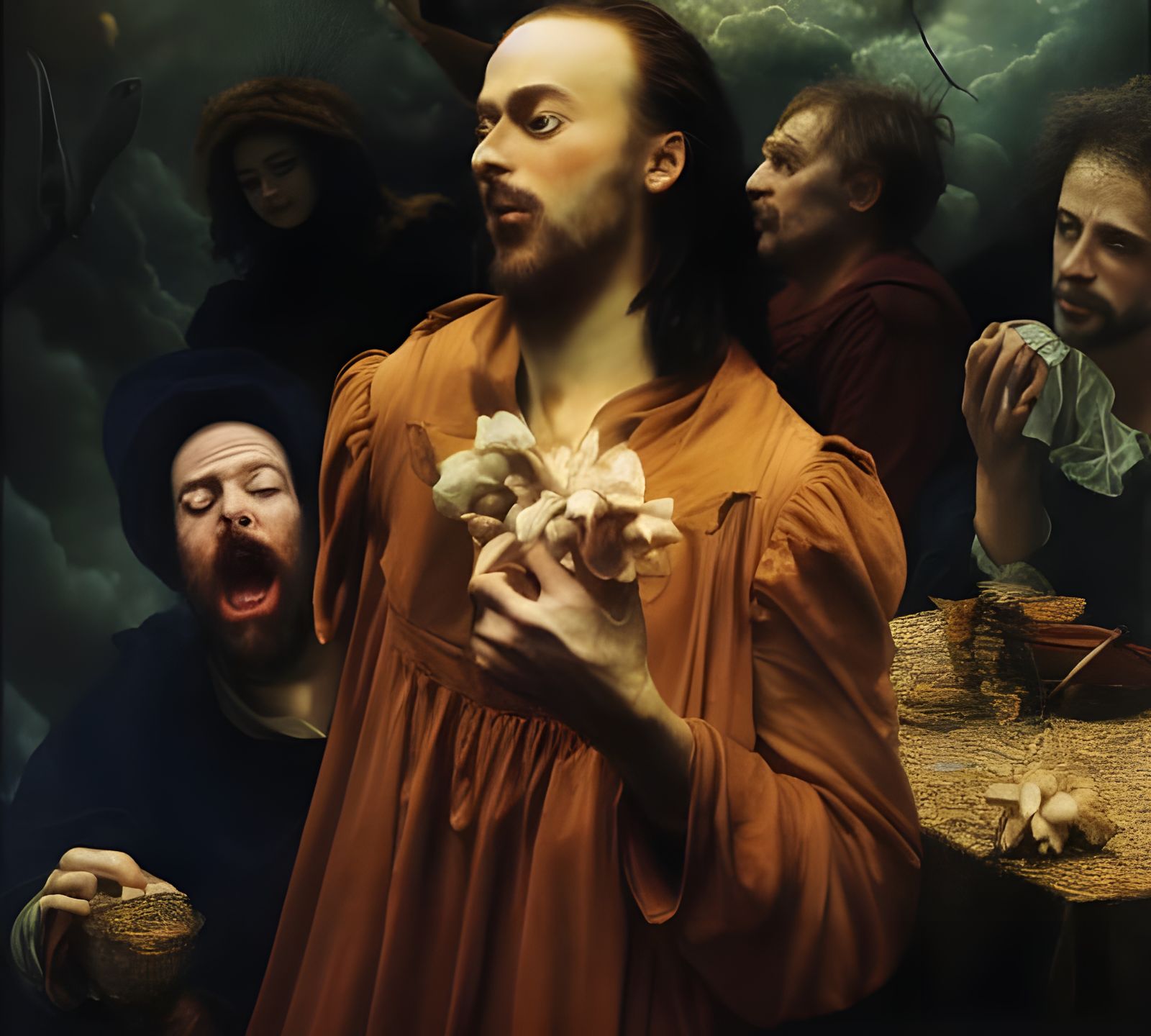 Shakespearean Actors at Post-Play Party