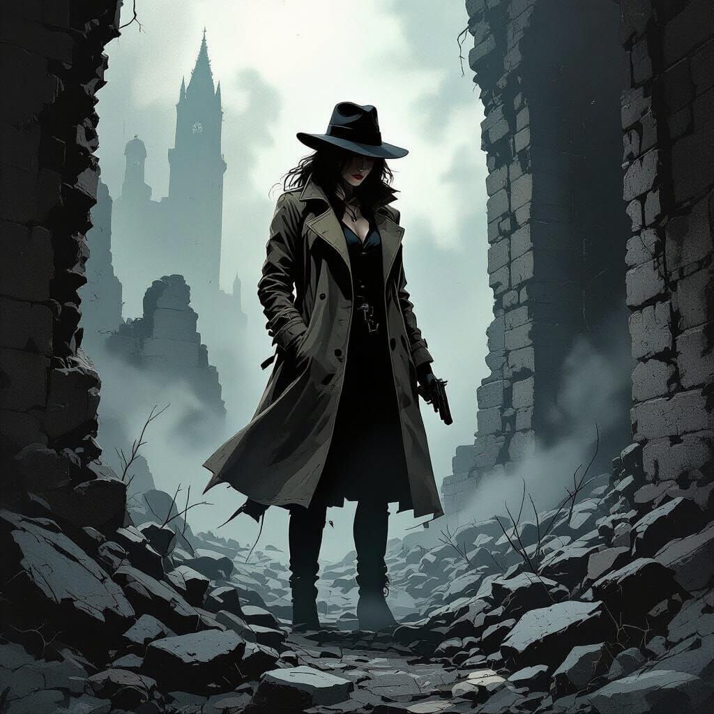 Lovecraftian Detective Solving Crime in Dark Ruins