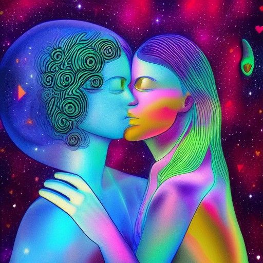 Holographic Cosmic Illustration of True Love