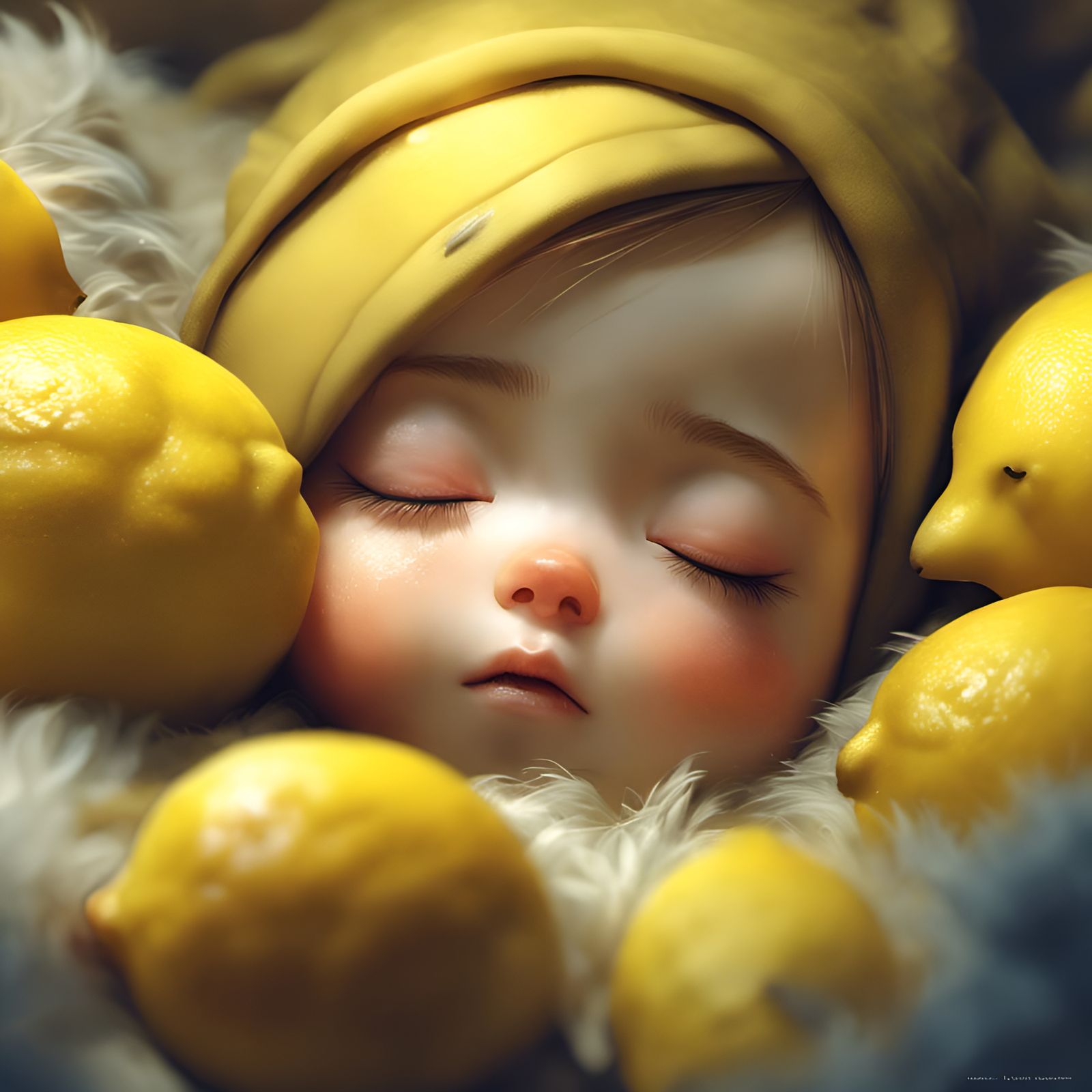 Chibi Lemon Portrait with Intricate Details