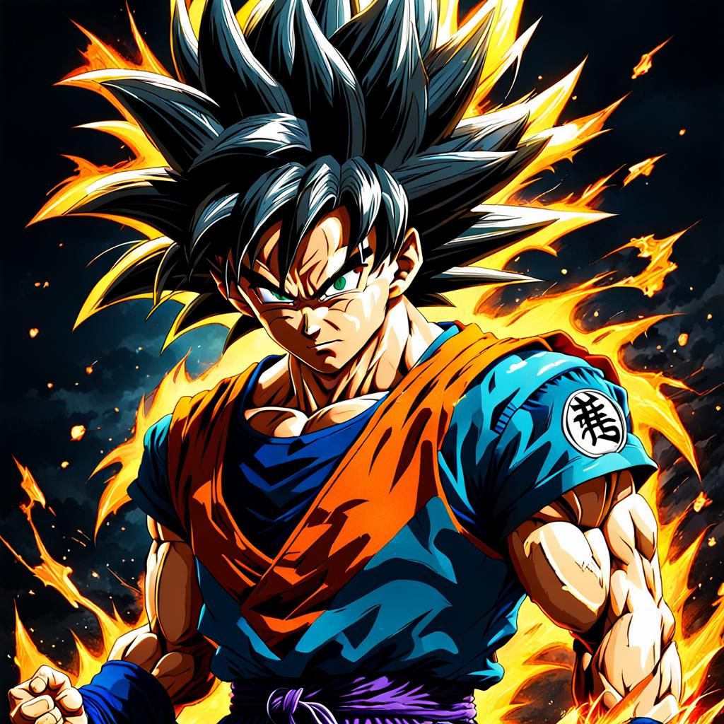 Goku's New Transformation: Dragon Ball Z Manga Style