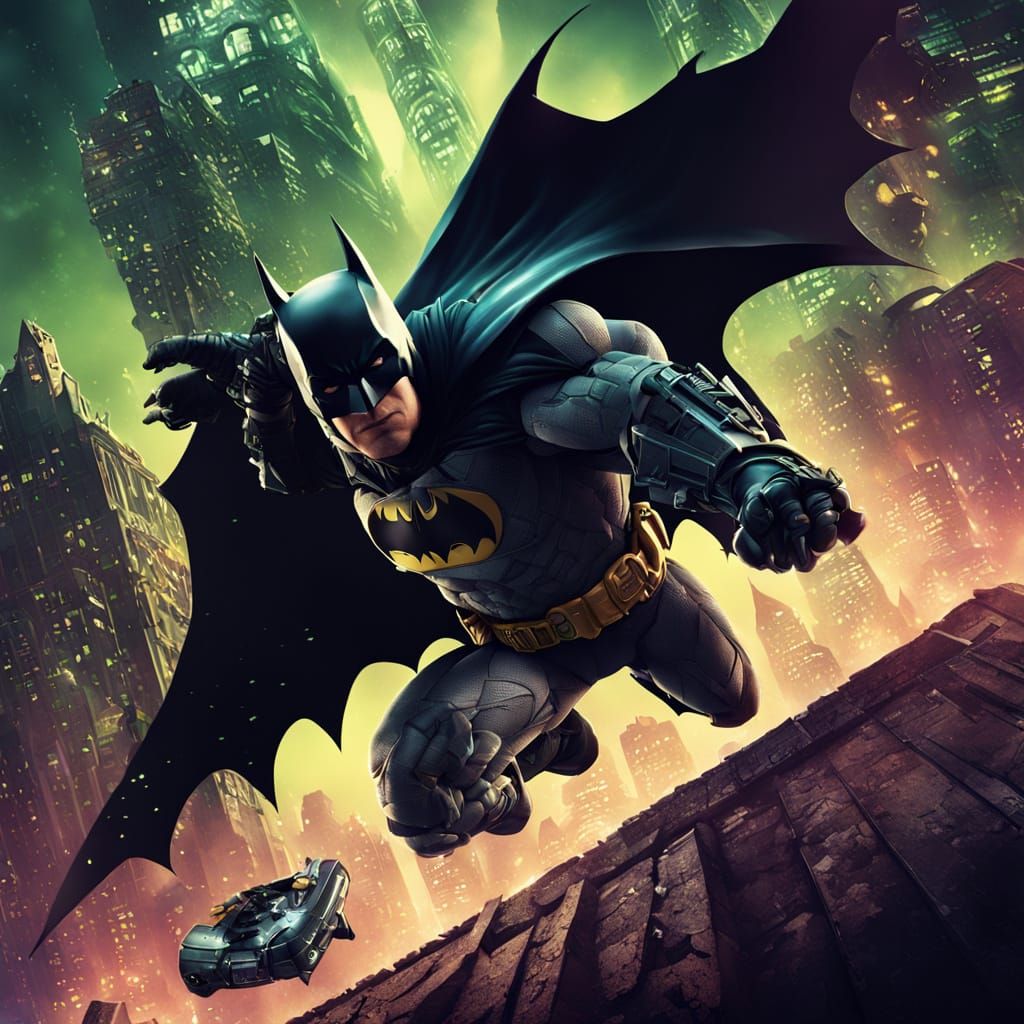 Reimagined Batman Forever Movie Poster in Fantasy Concept Ar...