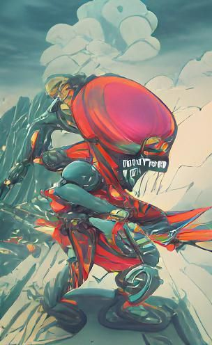 Cartoon Intergalactic Bounty Hunter: Vigilante Justice