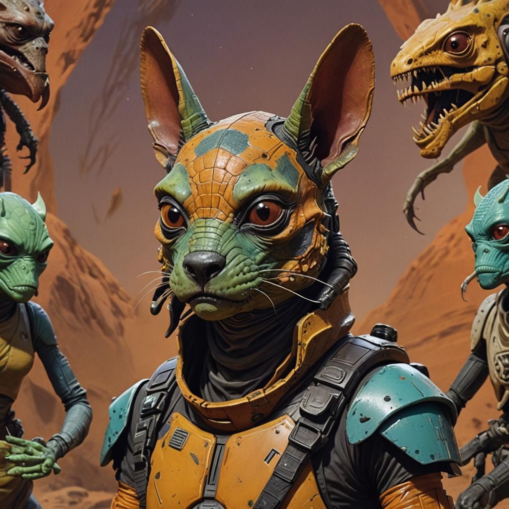 Hyperrealistic Hybrid Creature Concept Art