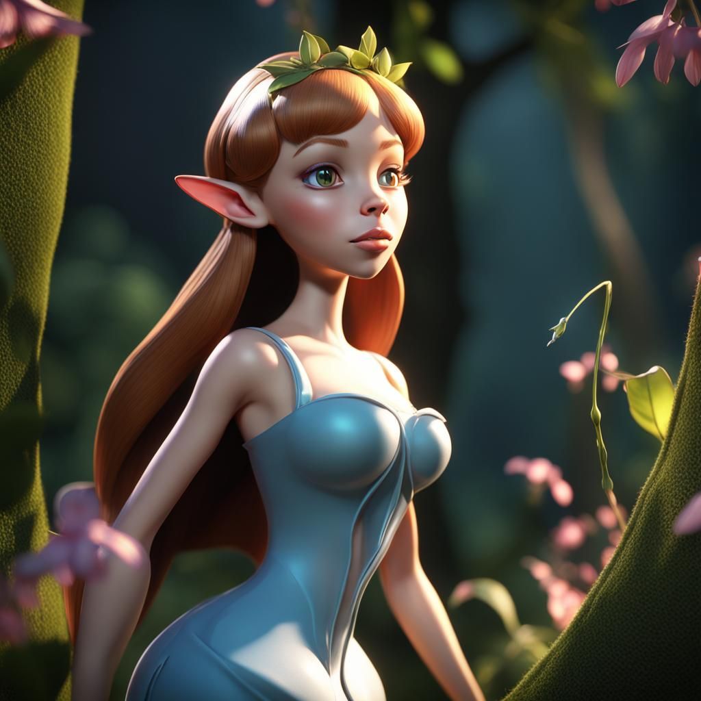 Thumbelina 3D Render: Artstation Trending Design