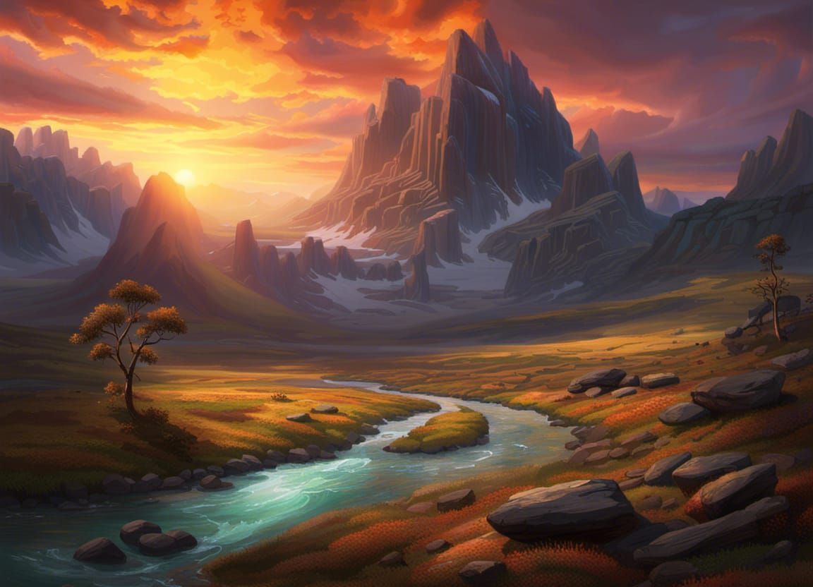 Epic Landscape Masterpiece with Dynamic Lighting