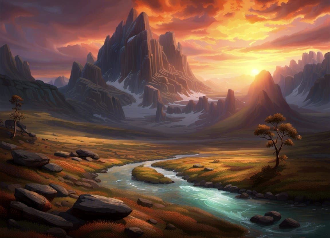 Epic Landscape Masterpiece with Dynamic Lighting
