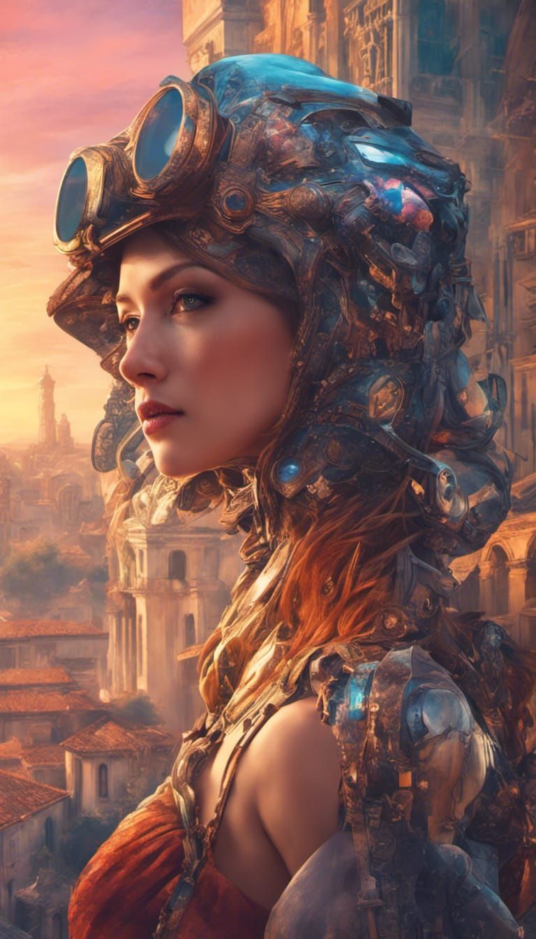 The plane captain Monica BELLCI (Monica Bellucci)