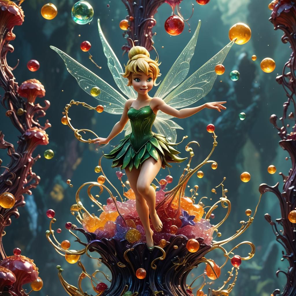 Tinker Bell Jelly Sculpture: Fantasy Concept Art