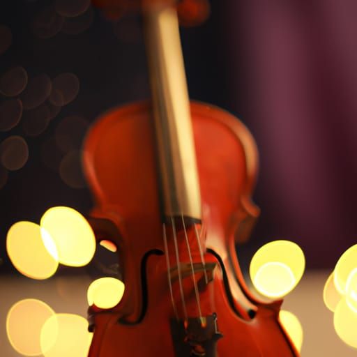 Violin in Natural Lighting with Bokeh