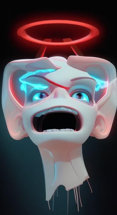 "Hyperreal 3D Meta Face Character", "Highly Detailed","With ...