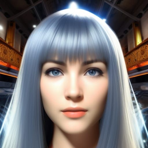 Stunning Sci-Fi Portrait with Expressive Eyes