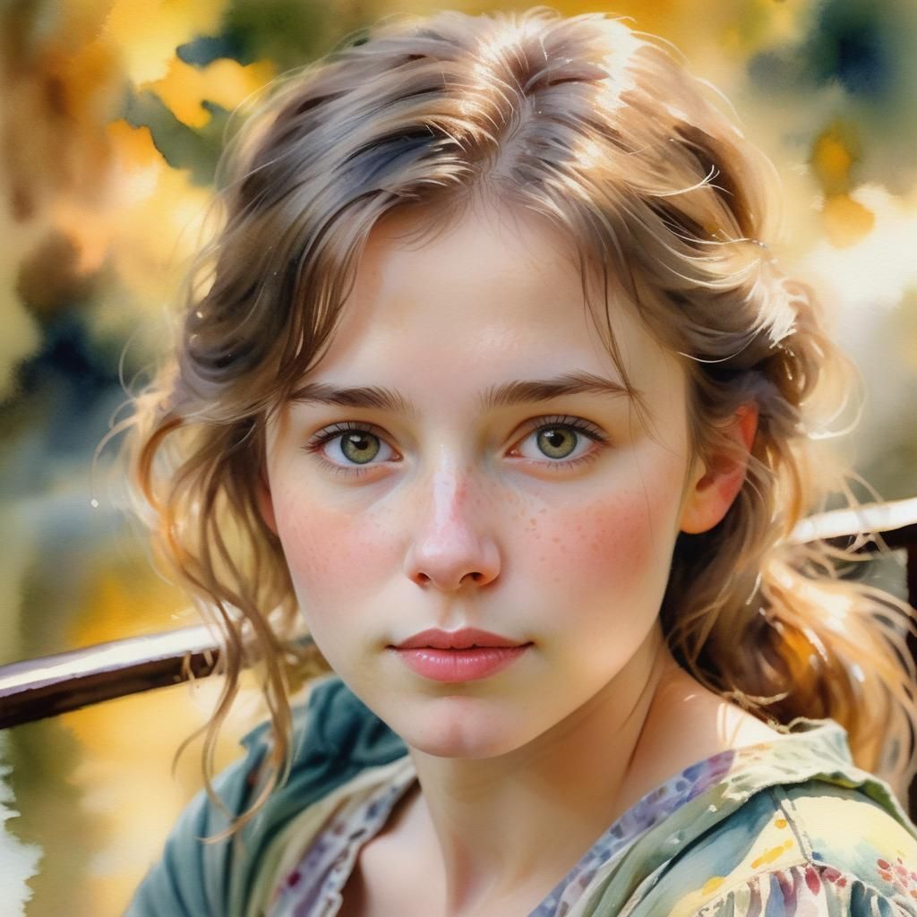 Impressionist Watercolor Portrait of Tpacca Bridge