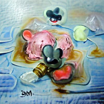 Melting Mickey Mouse Ice Cream Bar