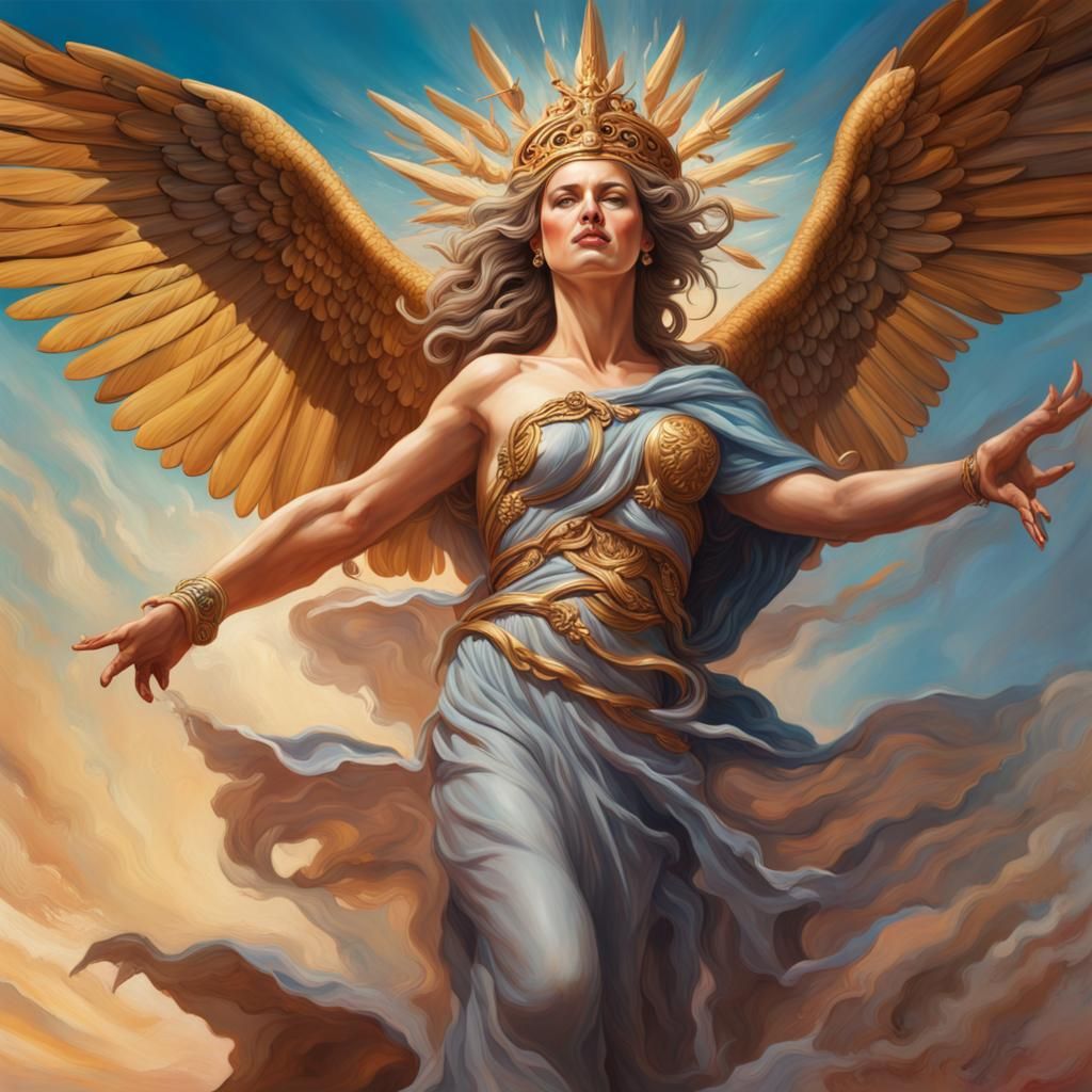 Goddess Libertas: A Hyperrealistic Freedom Fighter