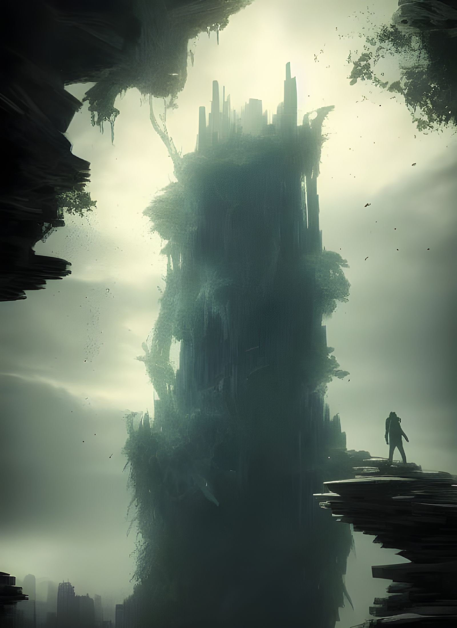 Towering Monsters in Romantic Digital Painting