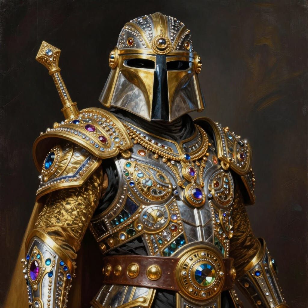 Jabba the Hutt in Whimsical Asgardian Armor