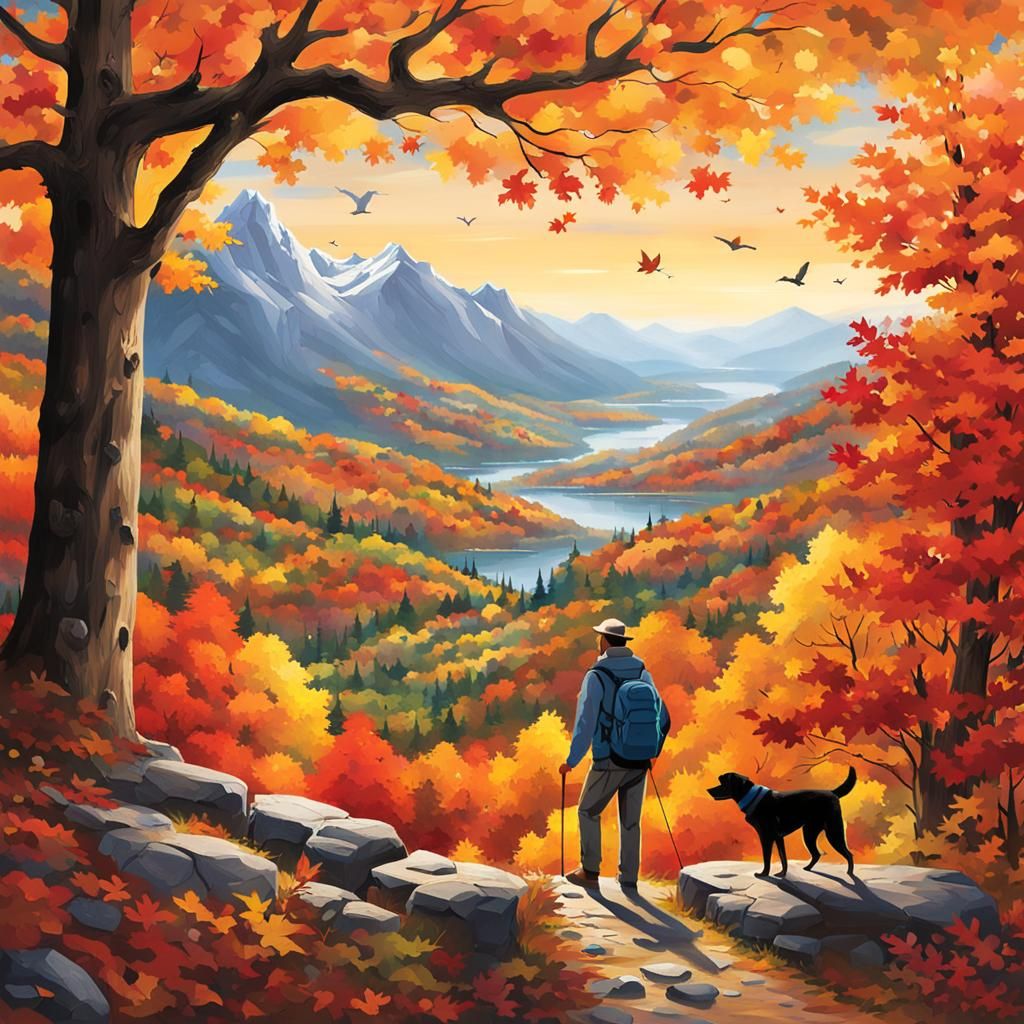 Autumnal Mountain Hike at Cliffside Lodge