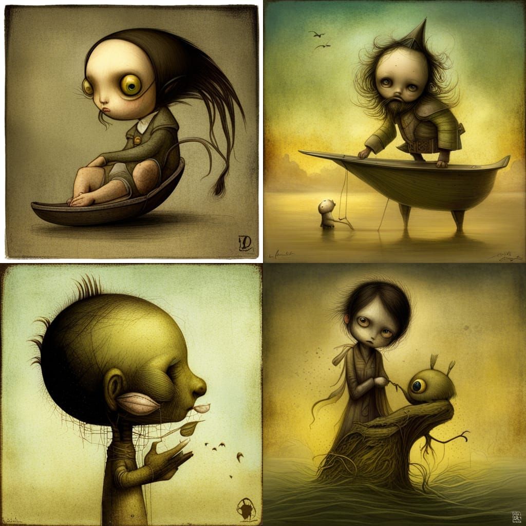 Fantastic Surreal Dreamscape Illustration