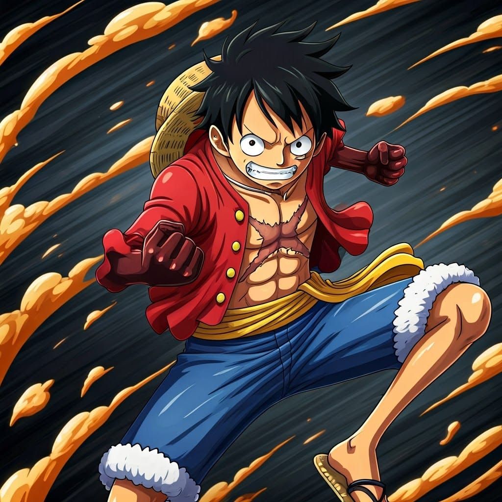 Iconic Anime Hero Unleashes Gum-Gum Fruit Fury