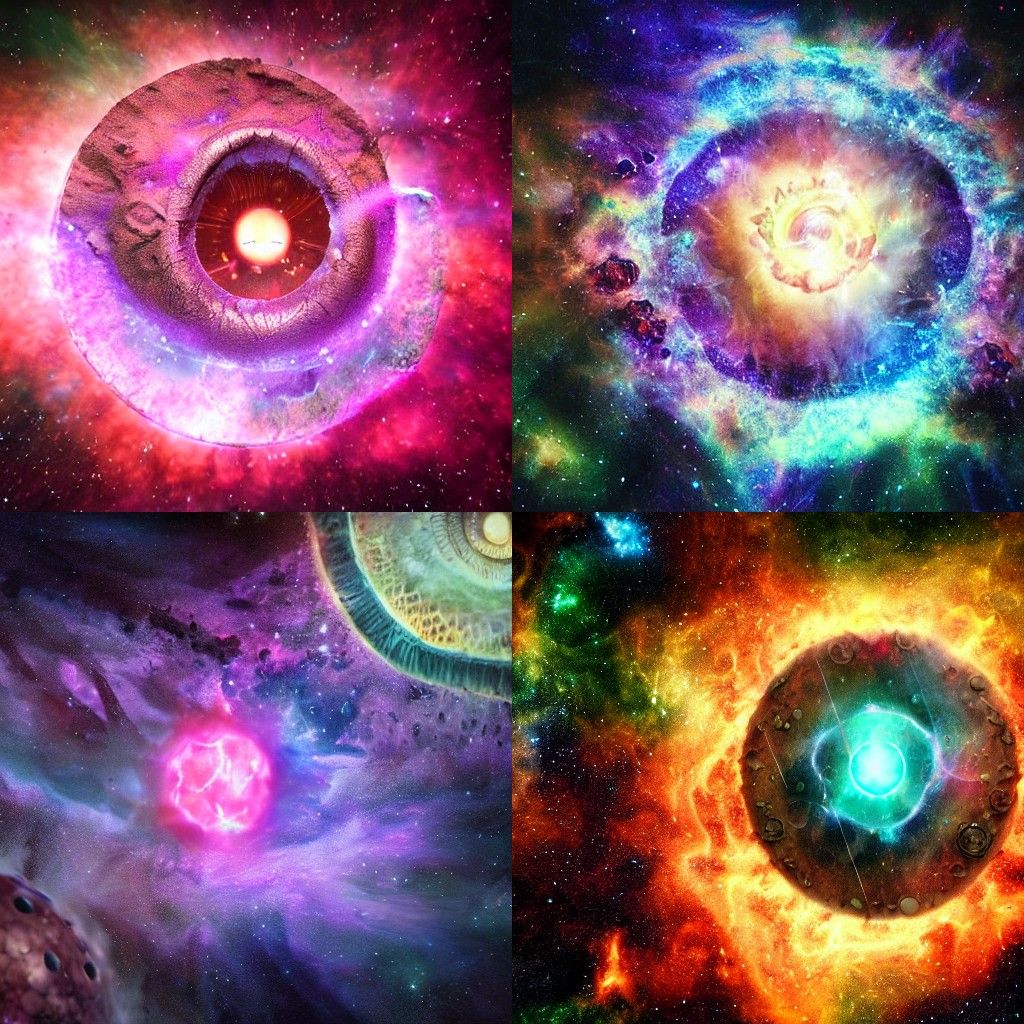 Cosmic Grimoire with Iridescent Orbs in Unreal Engine