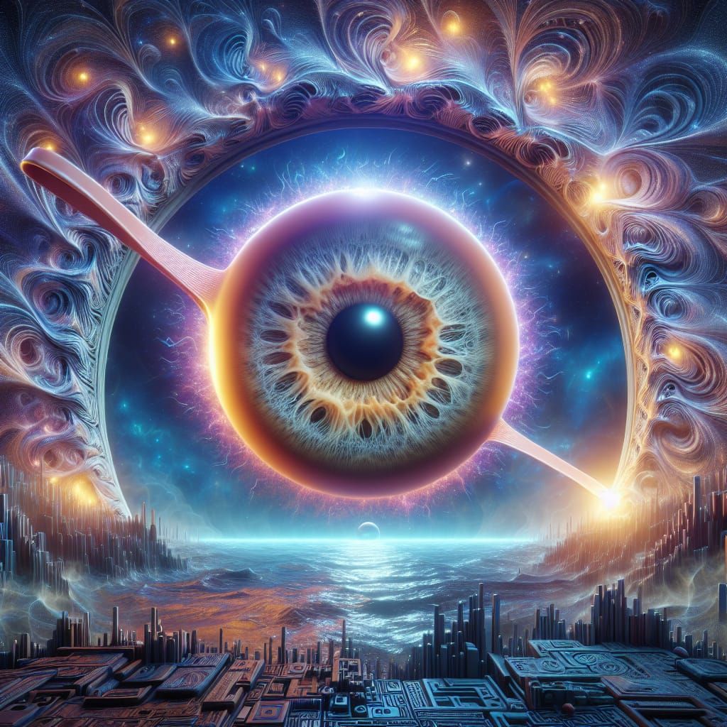 Eye Within Eye Portal to Elastic Reality