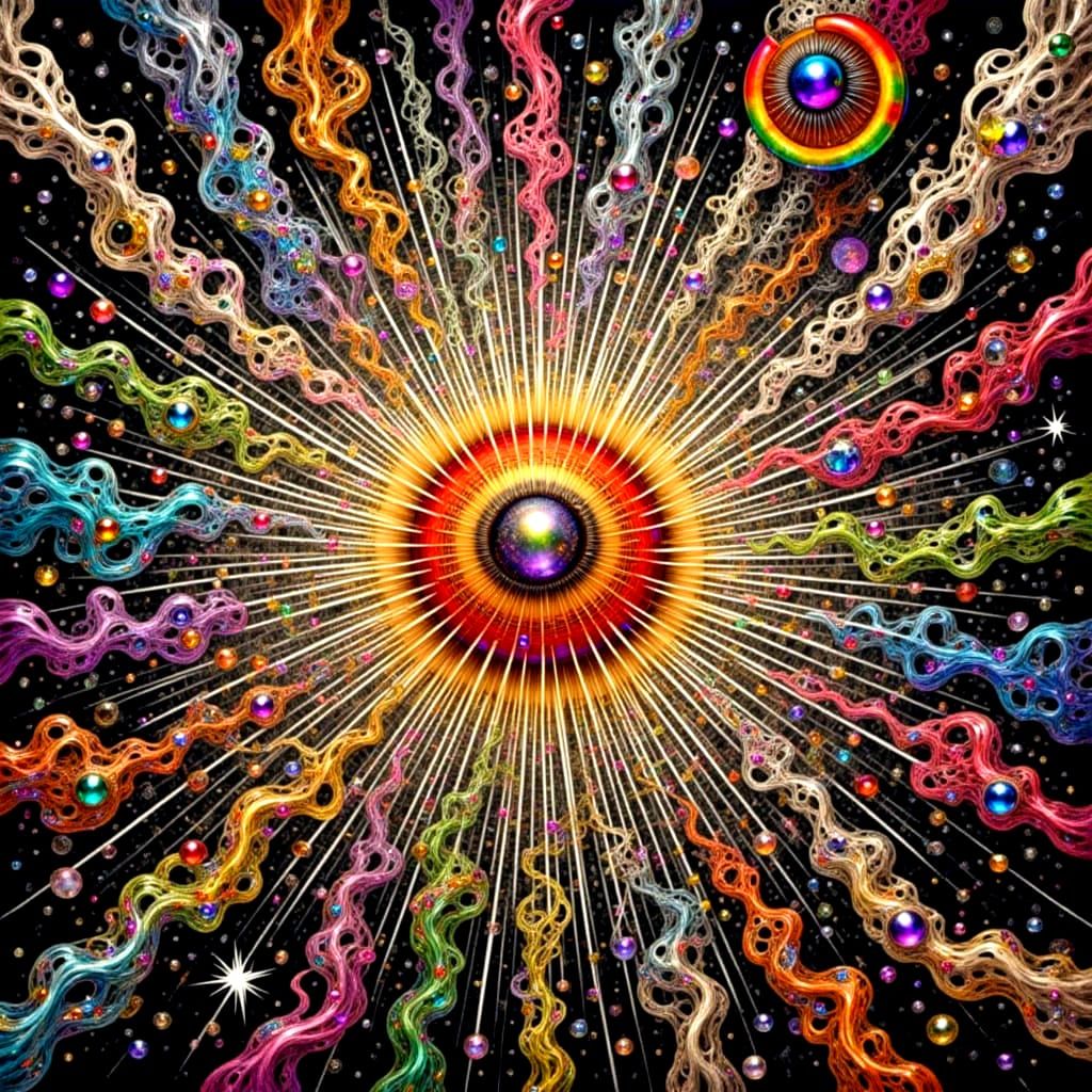 Luminous Botanical Microcosm in Ethereal Haze